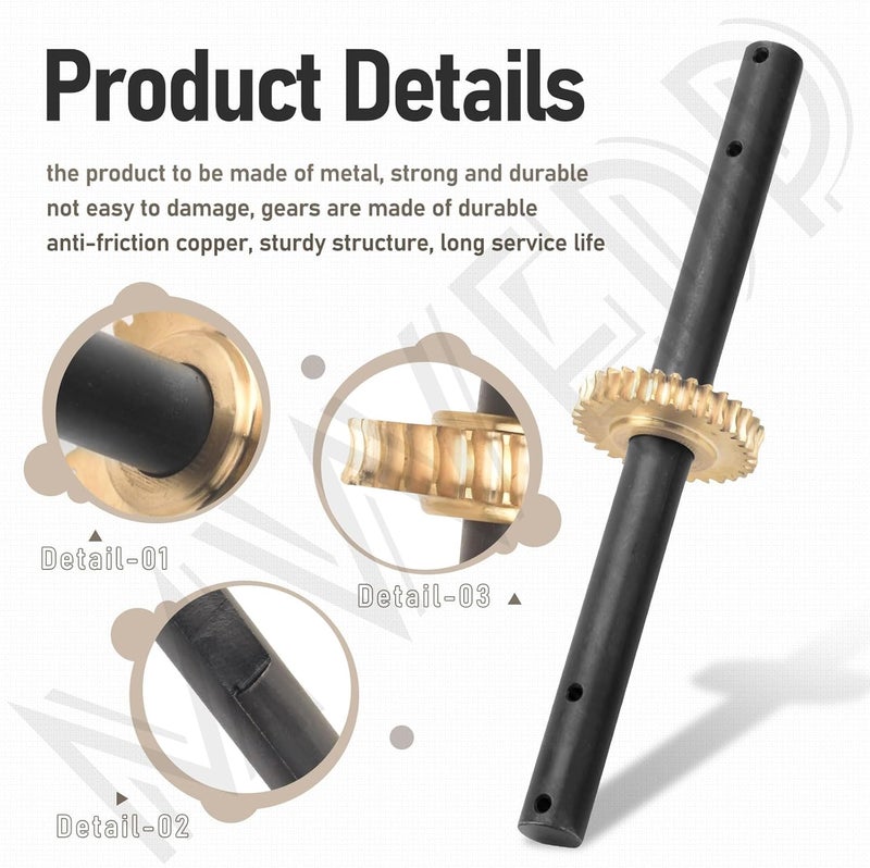 MWEDP 4651 Replacement Tiller Shaft Tine Assembly Compatible with Earthquake, Powermate PCV43, H-onda FG100 Tiller Cultivator - Image 4